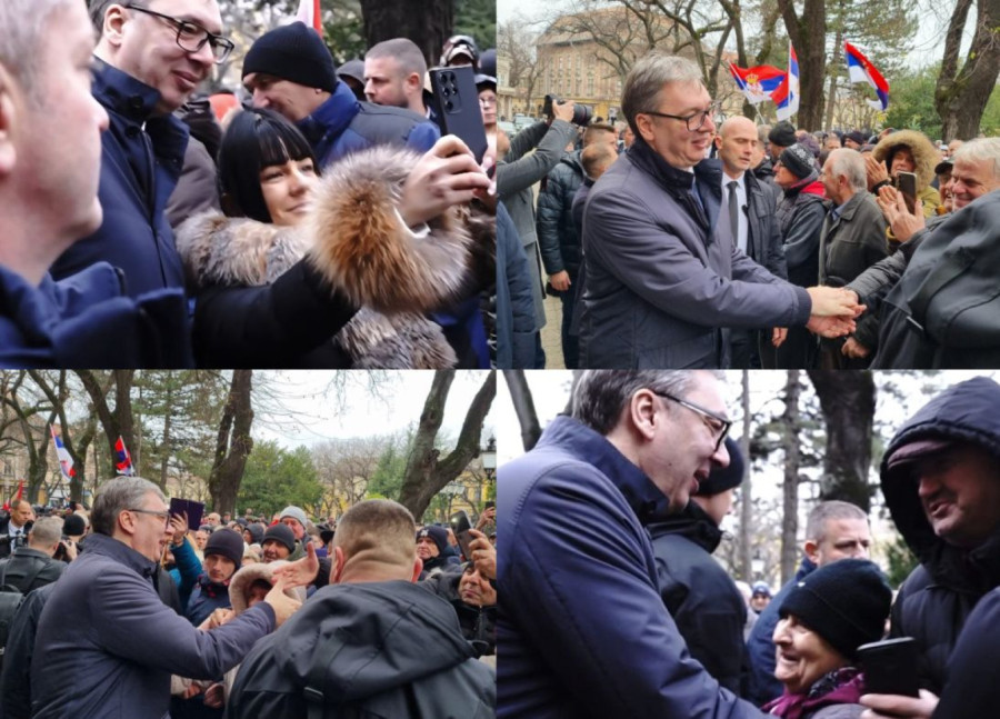 Dve slike Srbije u 2025: Vučić koji gradi puteve i razgovara sa građanima i blokaderi koji izazivaju haos