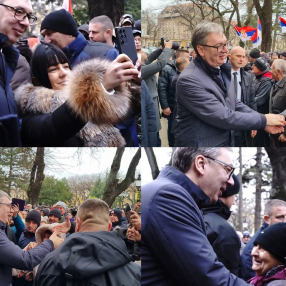 Vučića u Subotici dočekao veliki broj građana – pozdravili ga aplauzom FOTO/VIDEO