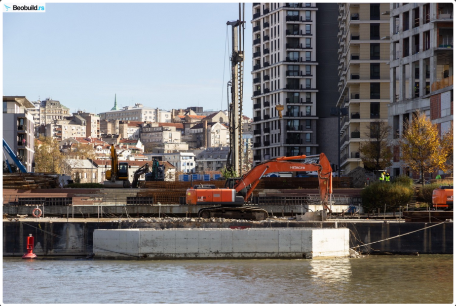 Počela montaža novog mosta na Savi FOTO