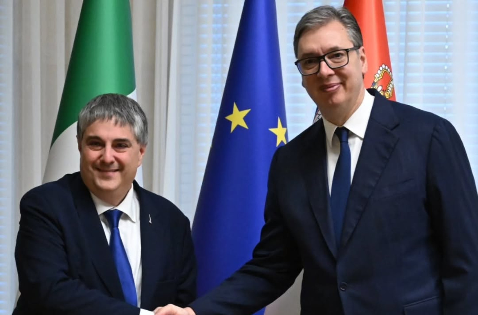 Vučić sa Alesandrom Điljom Vinom: Srbija ostaje posvećena napredovanju ka punopravnom članstvu u EU FOTO
