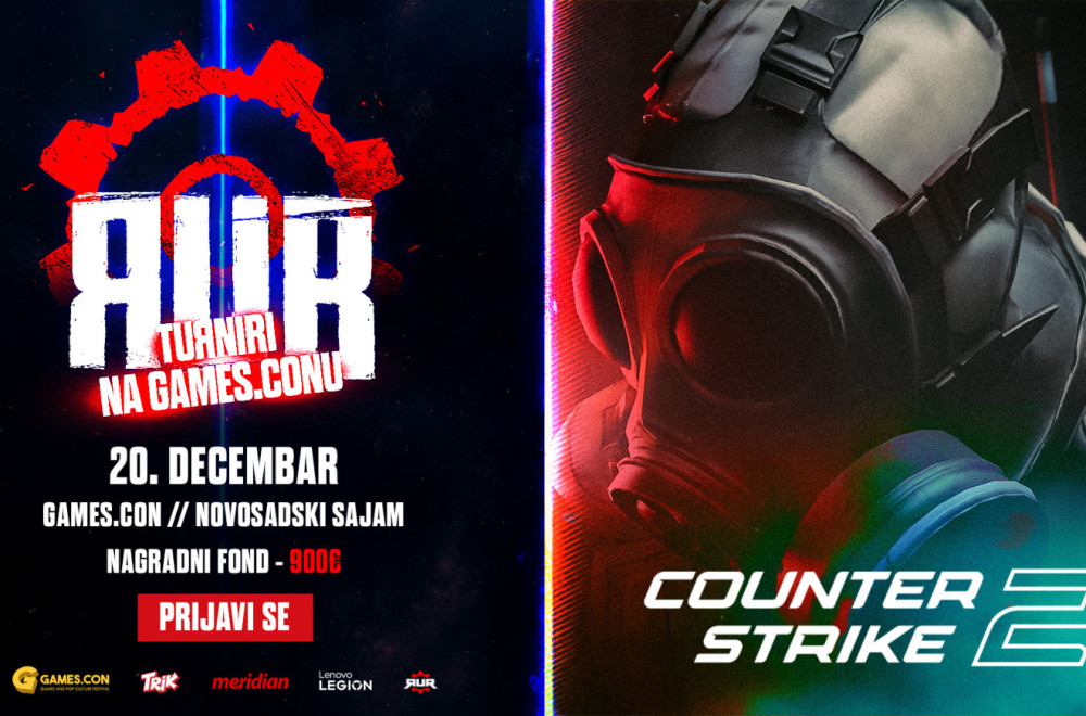 Games.con se vratio! RUR vas poziva na novi CS2 turnir na najvećem gaming festivalu!