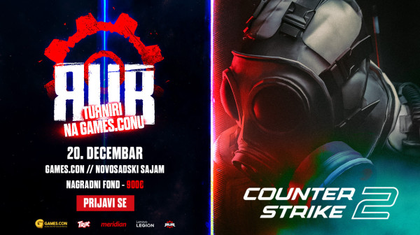 Games.con se vratio! RUR vas poziva na novi CS2 turnir na najvećem gaming festivalu!