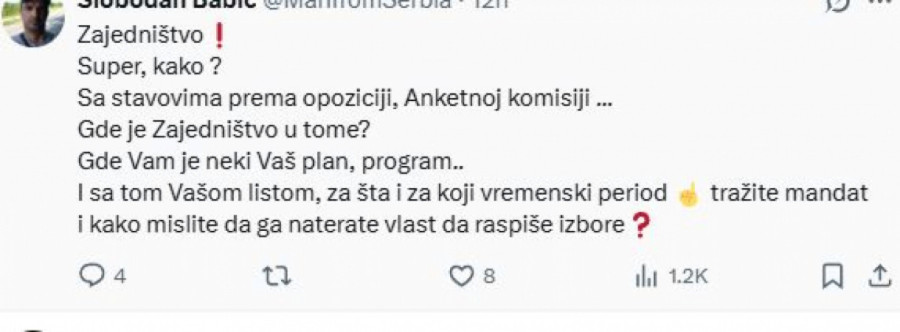 ETF u blokadi: Zajedništvo...; Stigao odgovor blokaderima: Kako? Gde vam je neki vaš plan, program FOTO