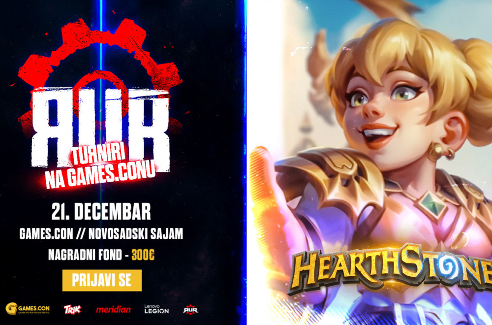 RUR vas poziva na Hearthstone turnir na Games.con festivalu u Novom Sadu!