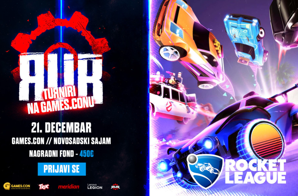 Prijavite se za RUR Rocket League turnir na Games.con festivalu!