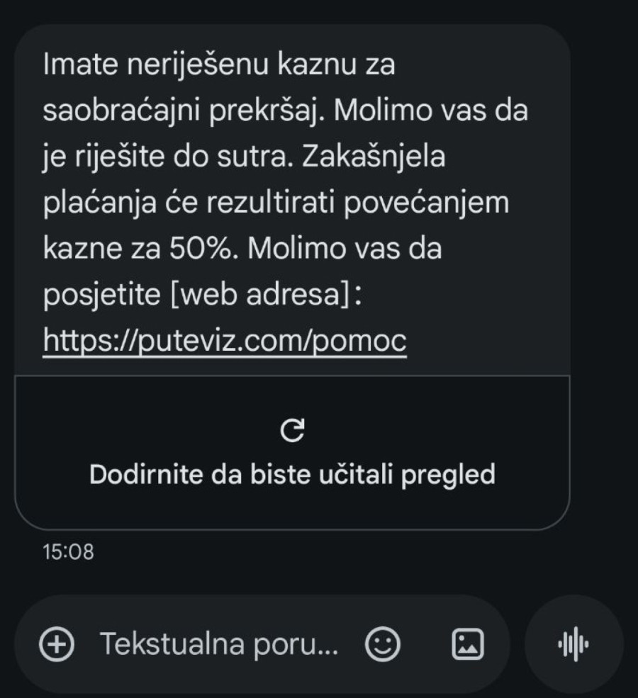 Srbijom opet kruži SMS prevara: Nipošto ne otvarajte ovaj link! FOTO