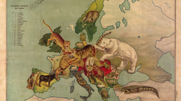 Smešna mapa Evrope iz 1914: Ljudi u neverici gledaju šta predstavlja Srbiju FOTO