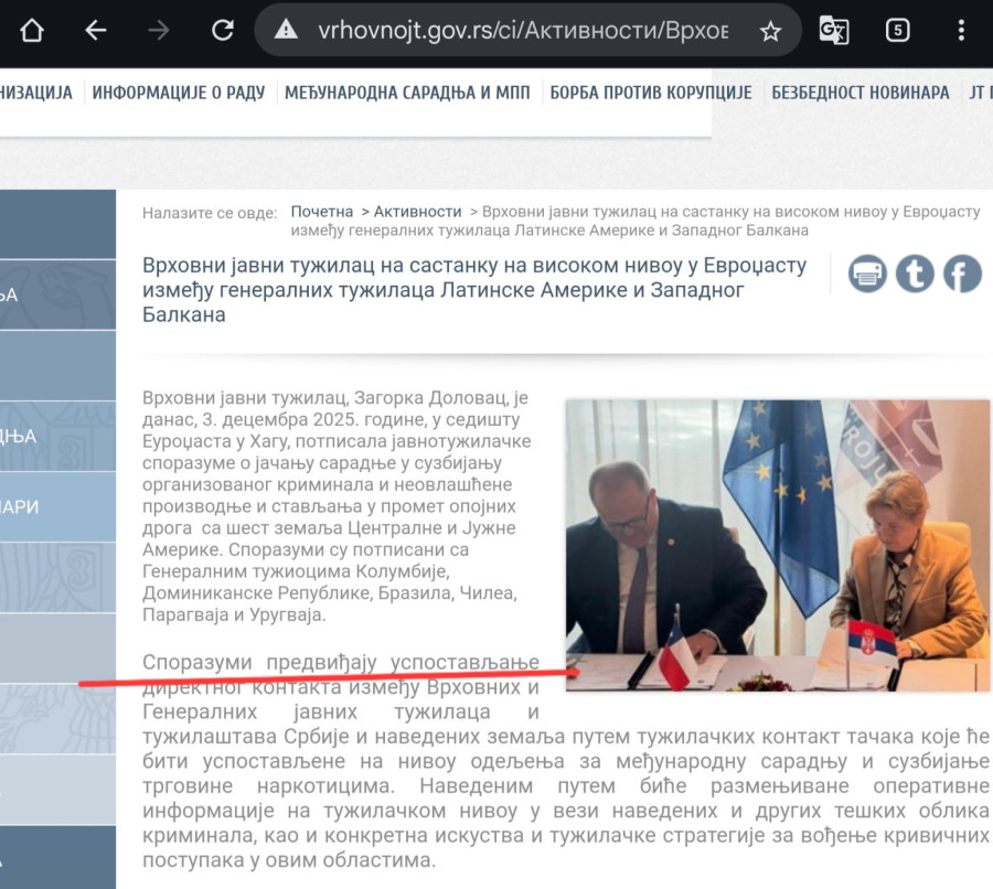 Dolovac zloupotrebila funkciju ili slagala? Objavila kako je potpisivala sporazume u ime Srbije, bez dozvole