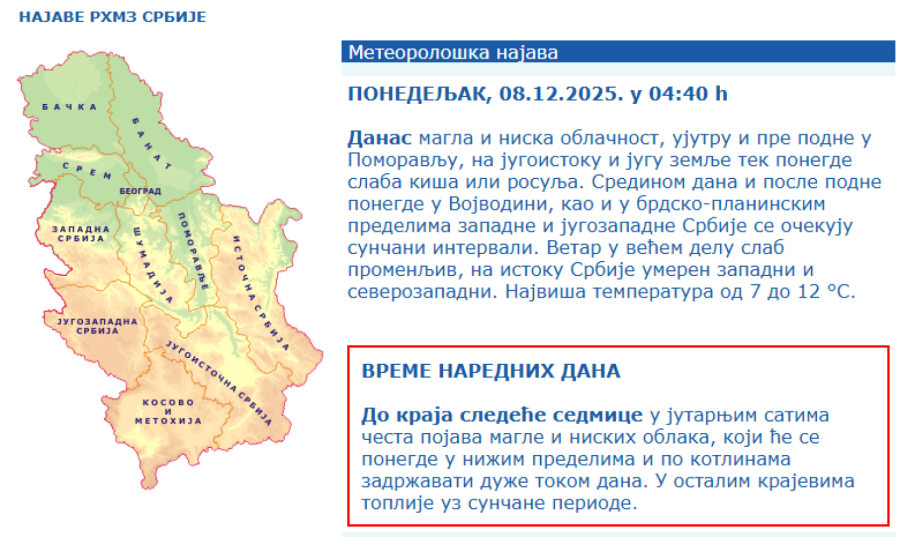 U Srbiju stiže ledeni udar? Sve zavisi od jedne stvari FOTO