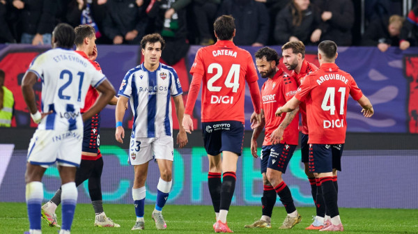 Levante "zakucan" za dno – Osasuna sve rešila u prvom poluvremenu