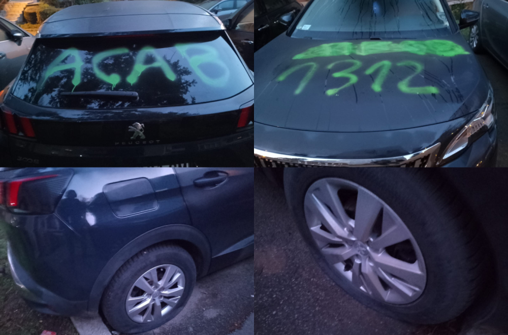 Nasilje blokadera ne prestaje: Demolirano privatno vozilo zaposlenih u JZO FOTO