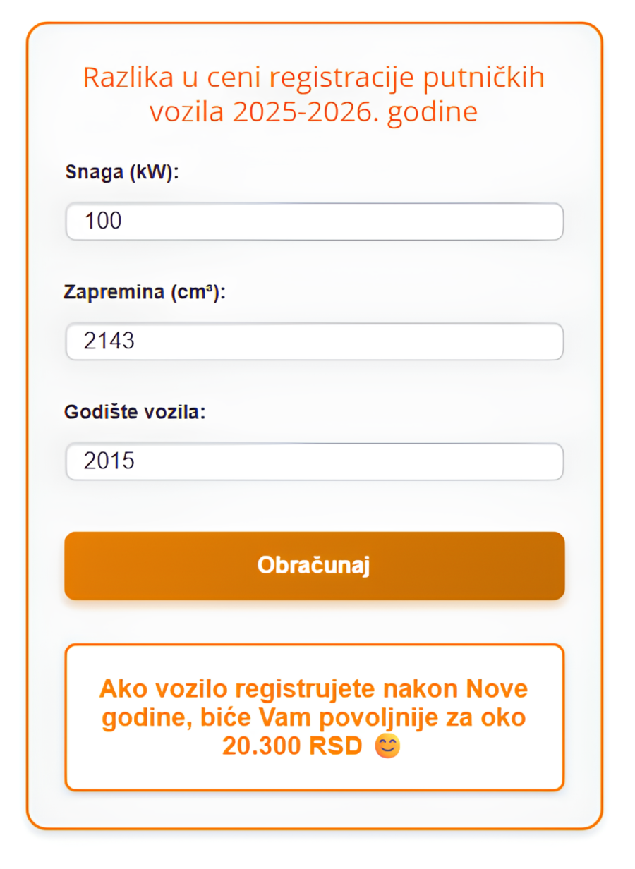 Ko će plaćati jeftiniju registraciju sledeće godine?