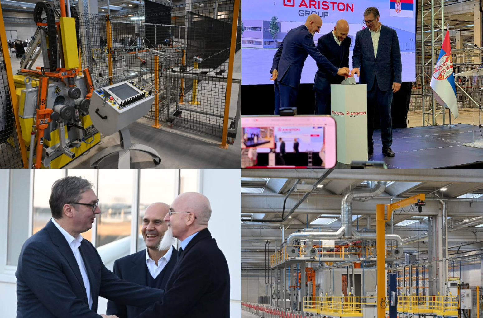 Vučić otvorio fabriku "Ariston Climate Solutions": "Srećan sam što smo ovakvog investitora doveli u Niš" FOTO