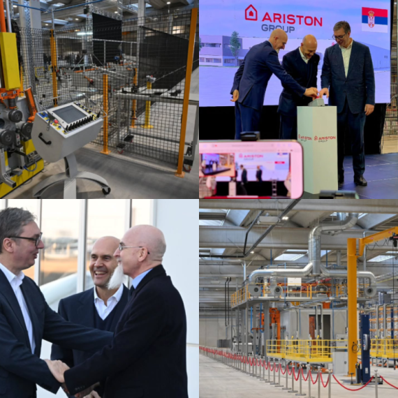 Vučić otvorio fabriku "Ariston Climate Solutions": "Srećan sam što smo ovakvog investitora doveli u Niš" FOTO
