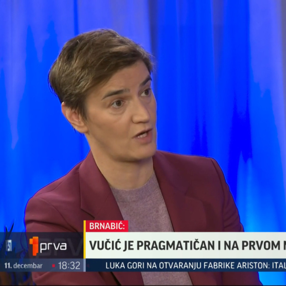 Brnabić za TV Prva: Ako se neko borio za nezavisno tužilaštvo to je Vučić; Jedini plan blokadera je mržnja