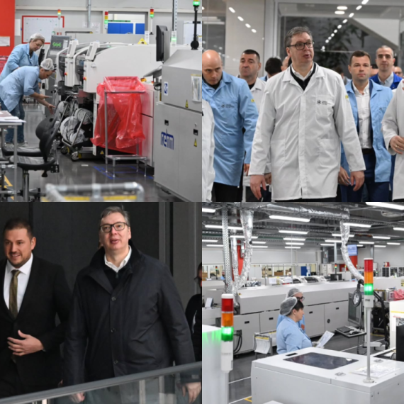 Vučić obišao fabriku Integrated Micro-Electronics: "Za samo sedam godina sa 50 na 716 zaposlenih" FOTO/VIDEO