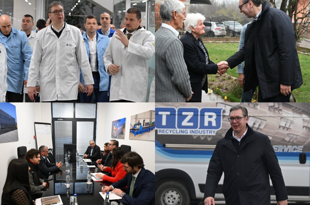 Vučić obišao 4 fabrike i uslužni centar za legalizaciju: "Slede nove investicije, desetine miliona za Niš"