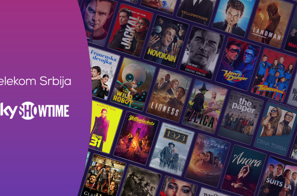 SkyShowtime i Telekom Srbija donose svetski poznate filmove, emisije i originalne serije publici širom Srbije