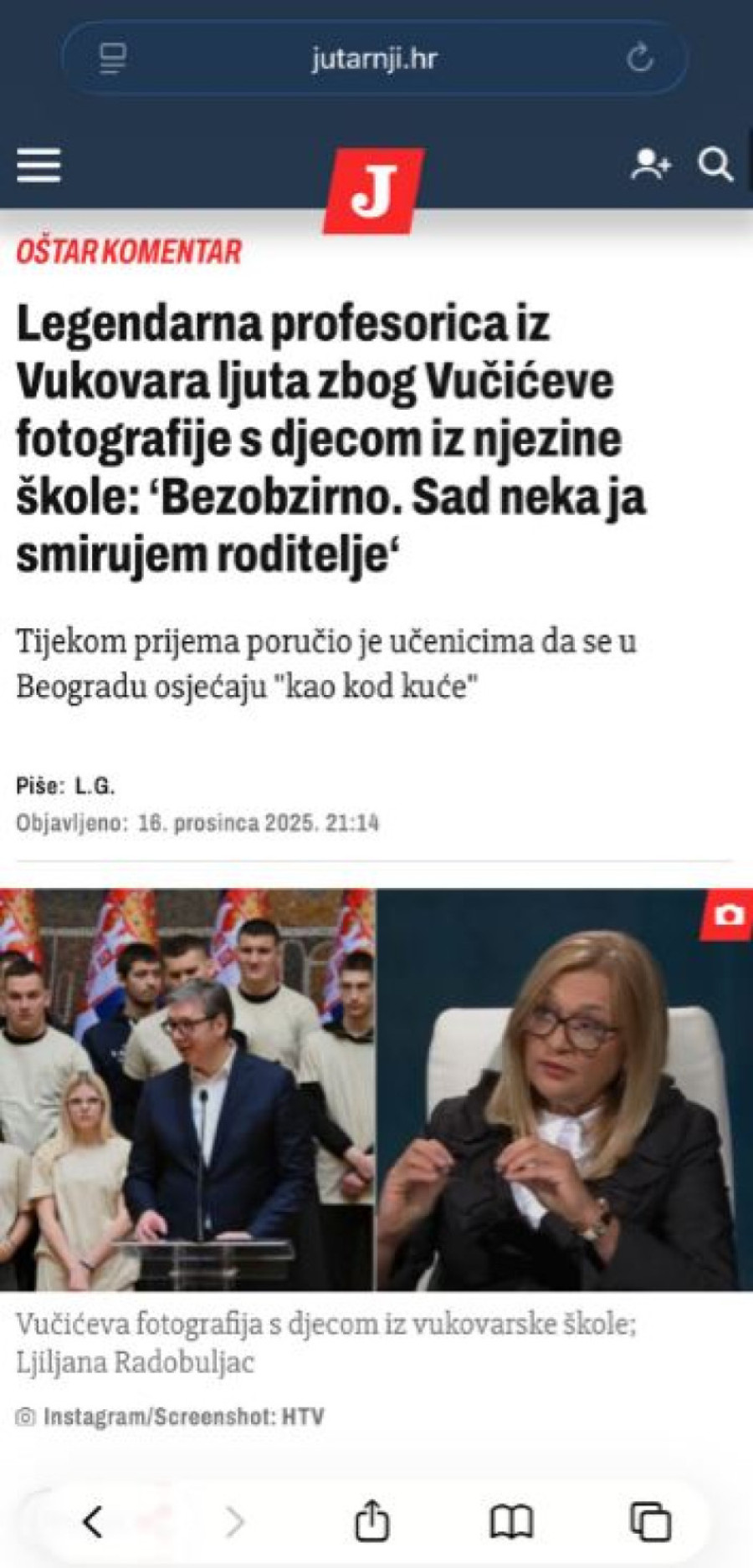 Novi napad na Srbiju; Hrvatica poručuje: Deca iz Vukovara morala bi da podrže blokadere, a ne državu FOTO