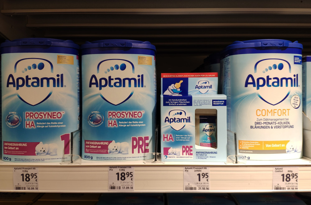 Hrvatska povukla hranu za bebe: Aptamil ima veće prisustvo bakterije