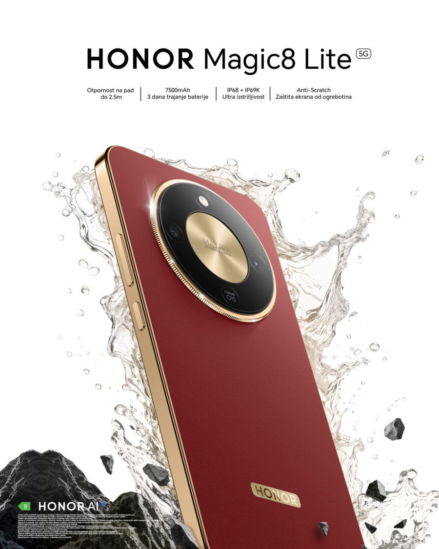 Ultra-izdržljivost Honor Magic8 Lite: Honor objavio snimak ekstremnog testiranja