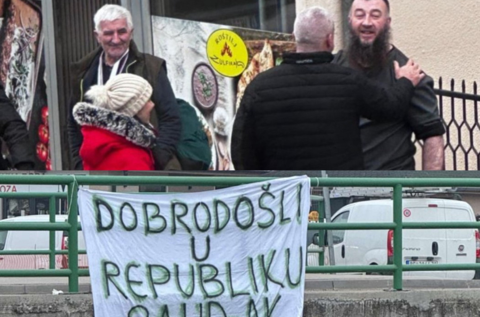 Blokaderski protest u Novom Pazaru: Skandalozni natpisi – hoće Republiku Sandžak; Bačulov u društvu vehabije