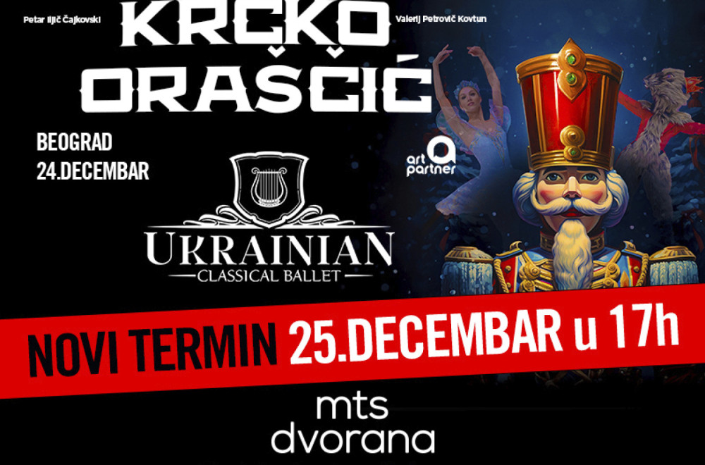 Veliko interesovanje za balet "Krcko Oraščić": Otvoren još jedan termin 25. decembra