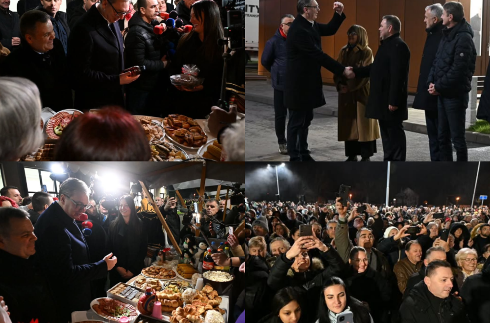 Vučić sa građanima u Putincima: Važno je da malim stvarima pokažemo koliko brinemo o svakom čoveku FOTO