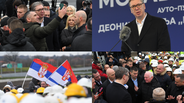 Otvorena nova deonica auto-puta; Vučić: Ceo Moravski koridor gotov do septembra 2026. FOTO/VIDEO