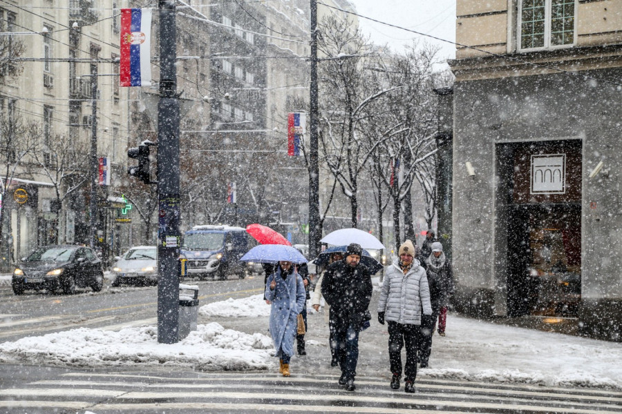 Spremite se, sutra najintezivnije padavine; U Beogradu i do 20 centimetara snega
