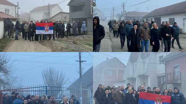 Prelepe slike iz Kosovskog Pomoravlja: Srbi sa trobojkom složno na glasanje FOTO