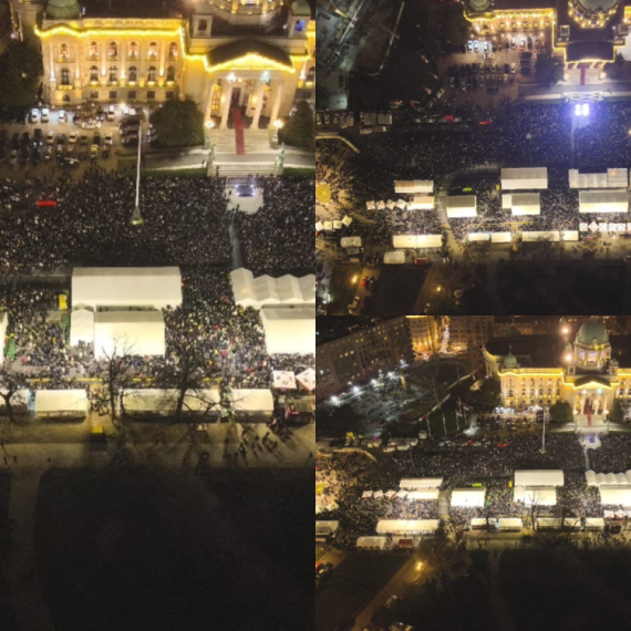 Uklanjaju se šatori iz Pionirskog parka: Desetine hiljada građana stiže; Vučić večeras ispred Skupštine FOTO