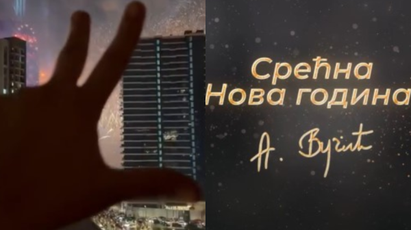 Vučić se oglasio posle ponoći: "Srećna Nova godina; Da volimo i čuvamo našu Srbiju" VIDEO