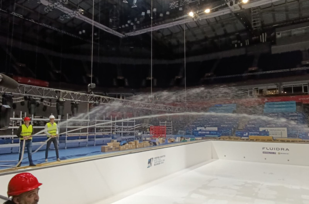 Punjenje bazena za EP u vaterpolu