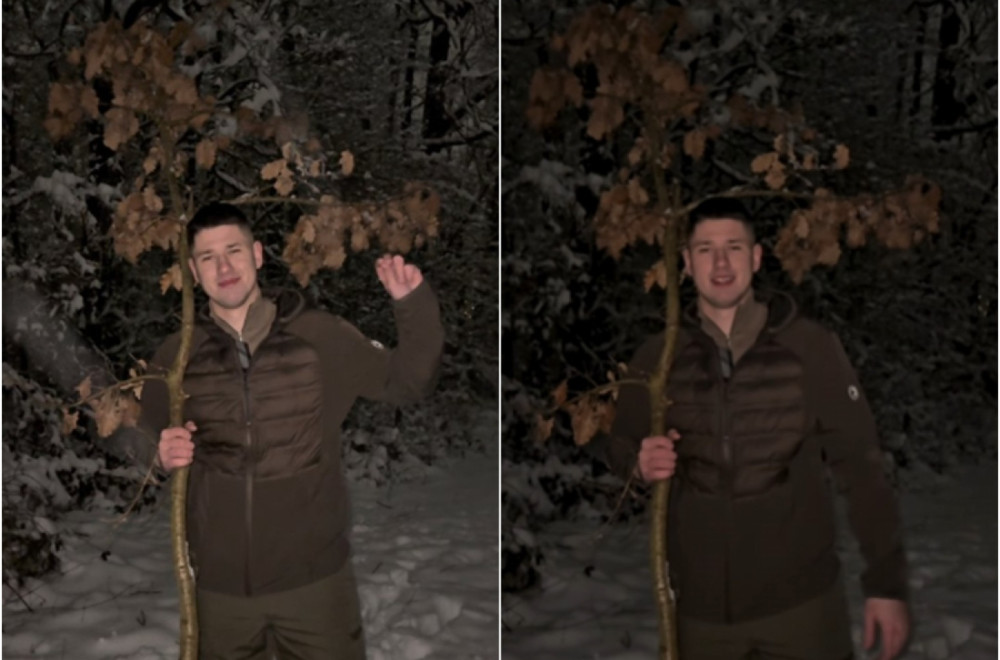 Student Miloš Pavlović čestitao Badnji dan: Neka nam ovaj dan donese toplinu i spokoj VIDEO