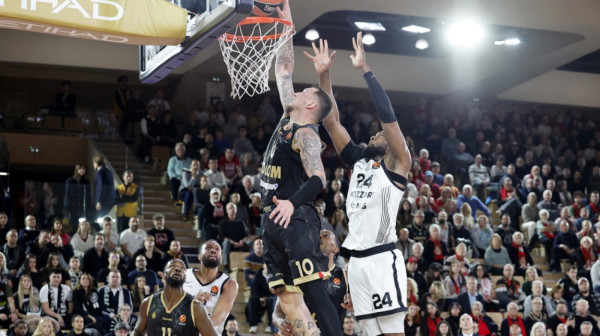 Partizan nastavio po starom – crno-beli nisu imali rešenja za raspucani Monako