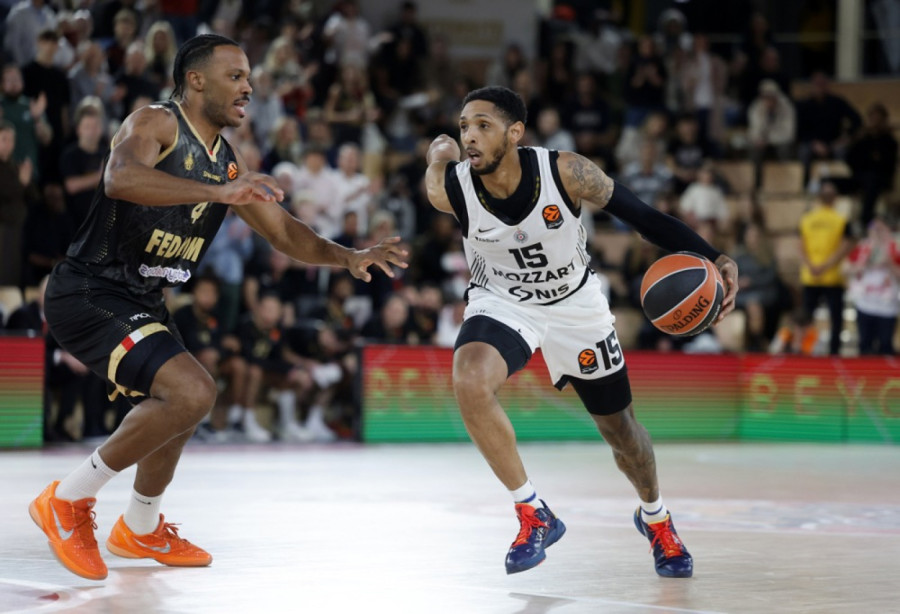 Partizan nastavio po starom – crno-beli nisu imali rešenja za raspucani Monako