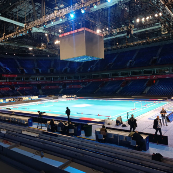 Arena spremna: Vaterpolisti Srbije "zaplivali" ka EP FOTO/VIDEO