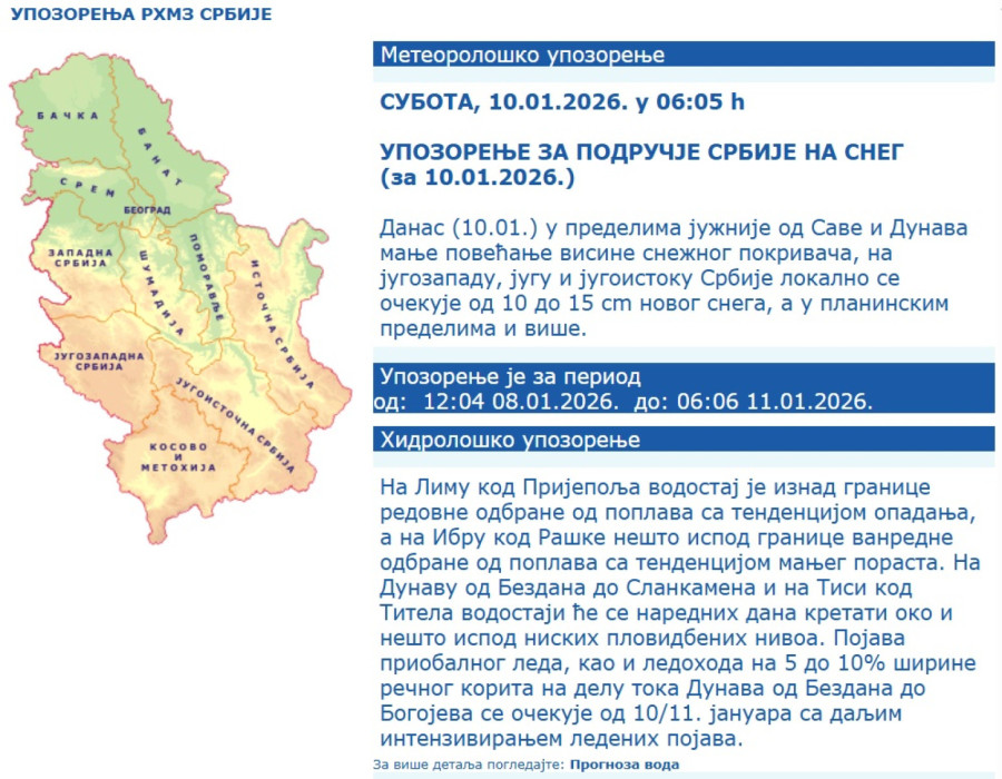 Dramatično upozorenje: Srbiju će ponovo zatrpati sneg; Najgore tek dolazi FOTO