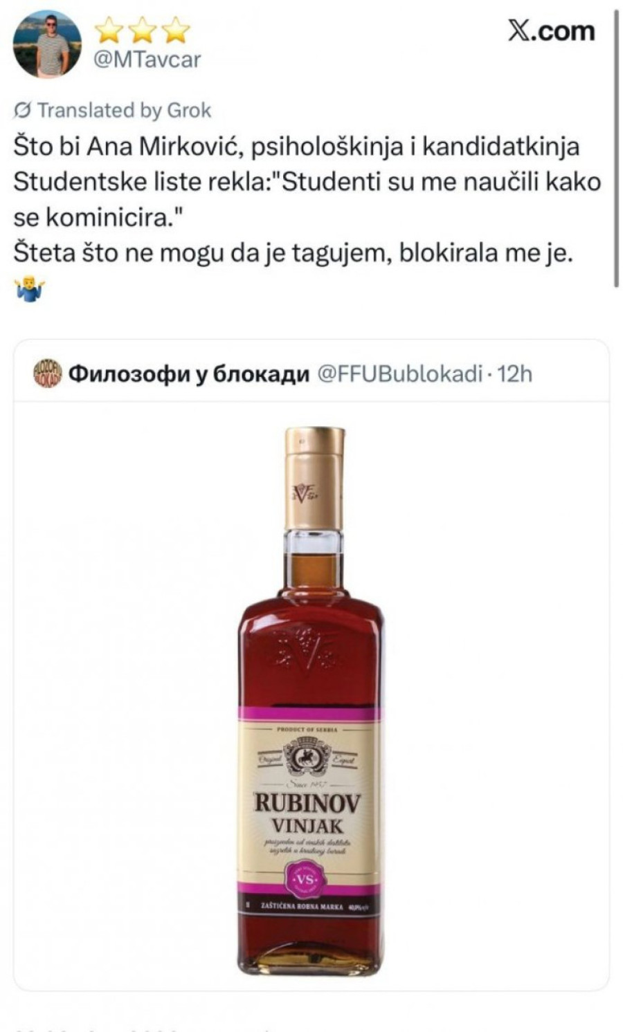 Blokaderi ratuju sve bezobzirnije: Nakon poznatog dinstanja, tu je i vinjak?! FOTO