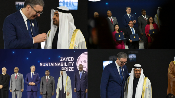 Vučić se sastao sa Bin Zajedom: Izuzetna prilika za Srbiju; Svet prelazi sa velikih reči na rezulate FOTO