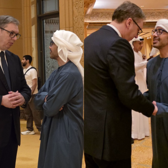 Vučić sa šeikom Abdulom bin Zajedom al Nahjanom: "Zahvalio sam na srdačnom dočeku i pozivu" FOTO