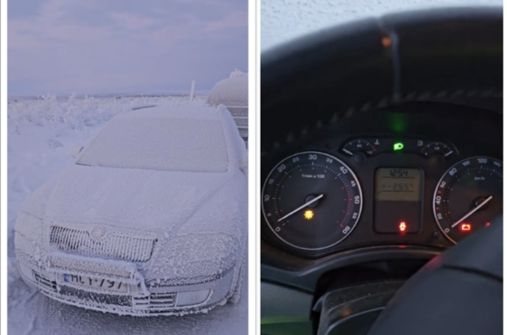 Pokretanje dizel Škode na -35 stepeni: Pogledajte kako to izgleda VIDEO