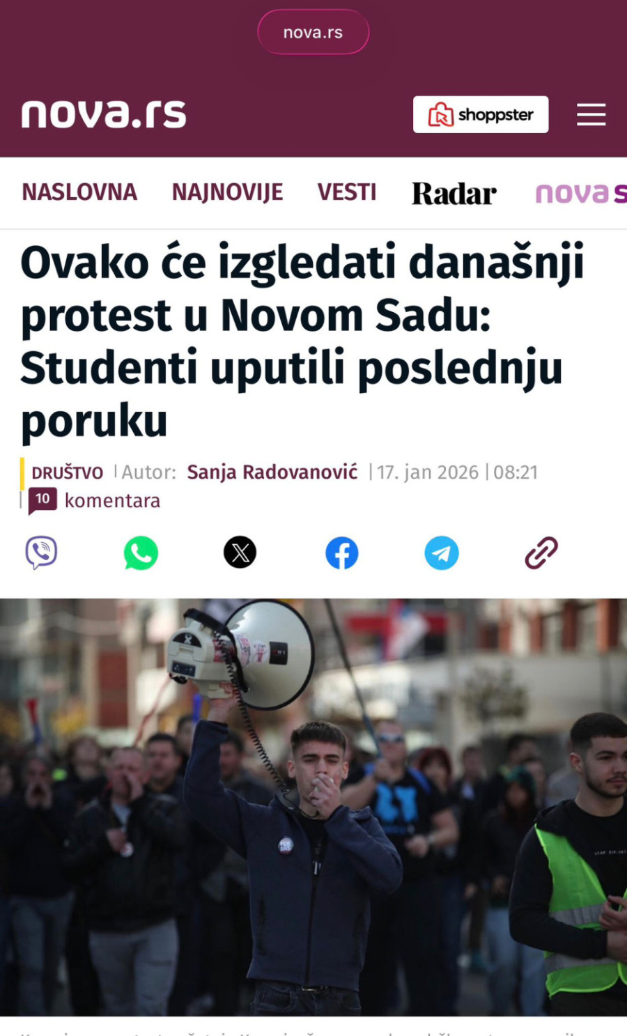 Fijasko; Blokaderi najavljivali masovan skup u Novom Sadu – pojavilo se jedva 150 ljudi VIDEO