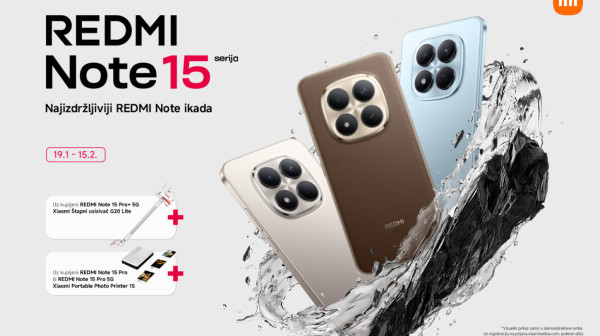 Xiaomi Redmi Note 15 serija u Srbiji: Spoj vrhunske izdržljivosti i fotografije