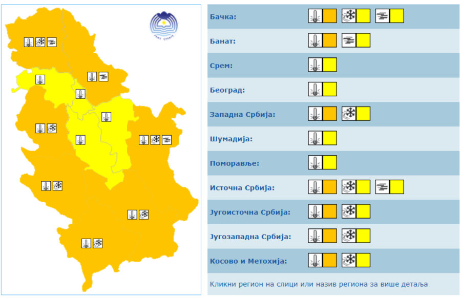 Temperatures drop to –13 degrees