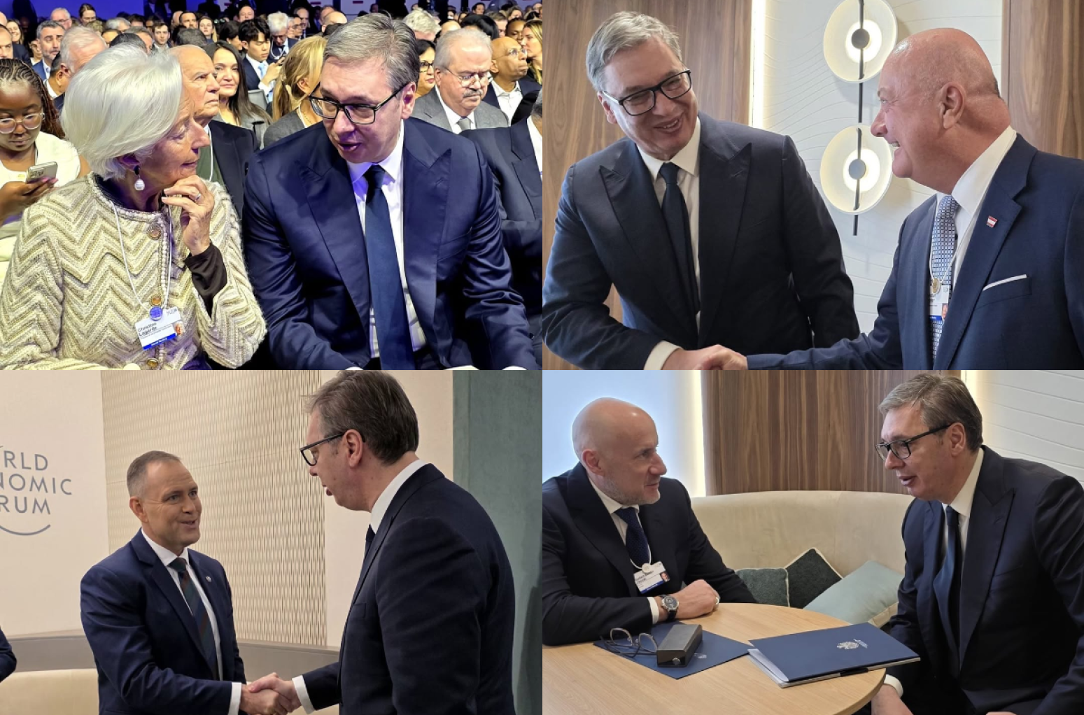 Brojni skupovi i diskusije: Vučić u Davosu na važnim sastancima sa svetskom elitom FOTO