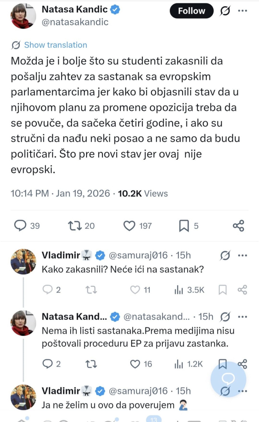 Blokaderi hoće da vode državu, a ne znaju ni sastanak sa Piculom da zakažu FOTO