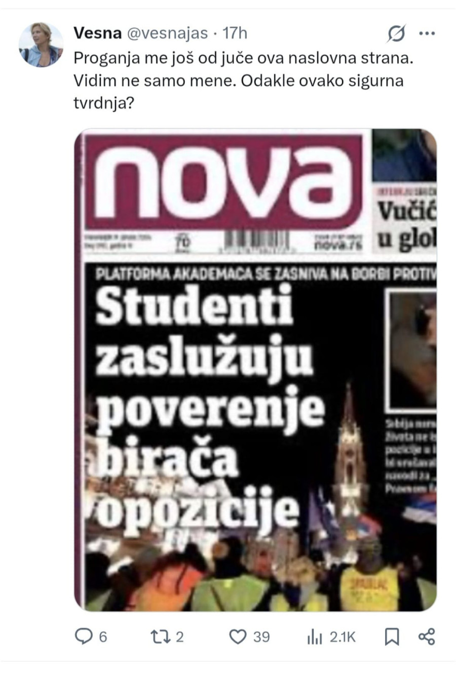 Blokaderima stiglo pitanje: Da li zaslužuju i hoće li dobiti poverenje blokadera iz bivše vlasti? FOTO