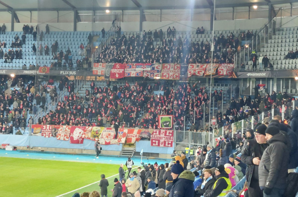 Zvezdina velika podrška u Malmeu: Delije se nikog ne plaše VIDEO